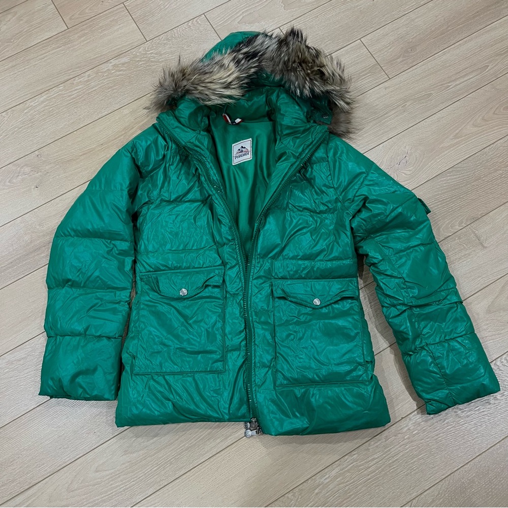 VINTAGE ** Duck down jacket womens Authentic Shiny - Pyrenex - Picture 3 of 11